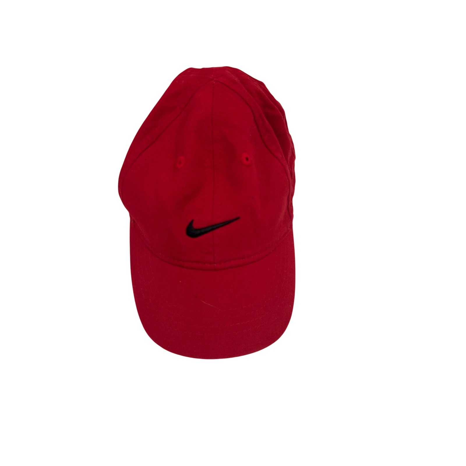 Nike Baseball Cap Infant Red Embroidered Swoosh Adjustable Hat Kids